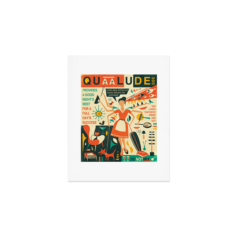 Q IS FOR QUAALUDE Art Print Gallery Image 1