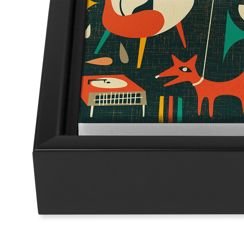 Q IS FOR QUAALUDE Framed Canvas Print Gallery Image 3