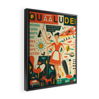 Q IS FOR QUAALUDE Framed Canvas Print Gallery Image 2