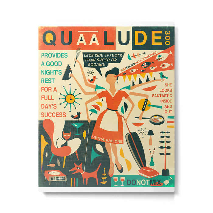 Q IS FOR QUAALUDE Metal Print Gallery Image 1