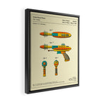 RAY GUN Patent (1953) Reproduction Framed Canvas Print Gallery Image 2