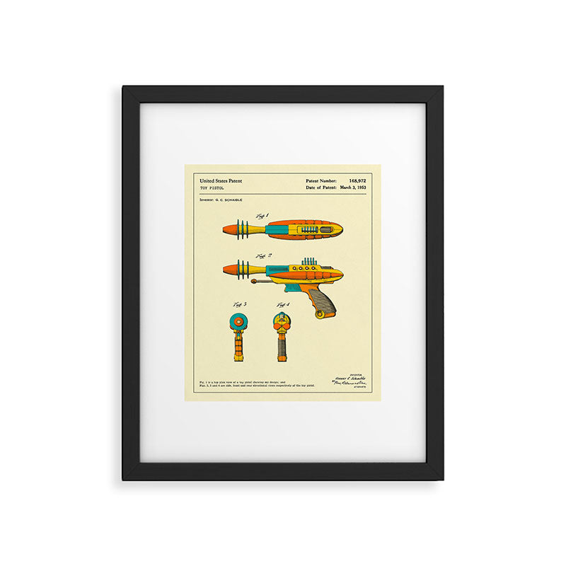 RAY GUN Patent (1953) Reproduction Framed Art Print Gallery Image 5