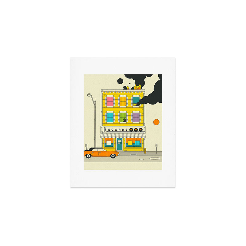 RECORD SHOP Art Print Gallery Image 1