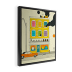 RECORD SHOP Framed Canvas Print Gallery Image 2