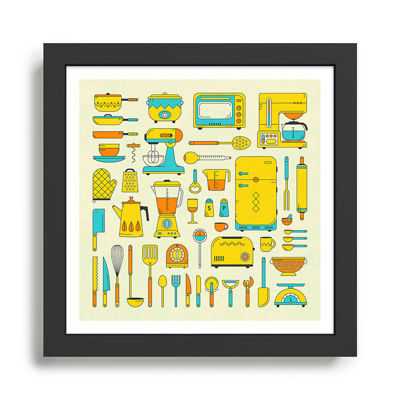 RETRO KITCHEN Framed Art Print Gallery Image 1
