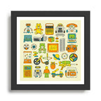 RETRO TOYS Framed Art Print Gallery Image 1