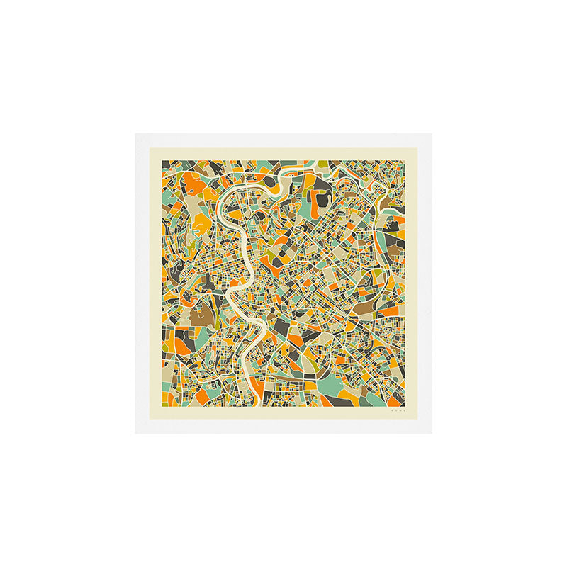 ROME MAP Art Print Gallery Image 1