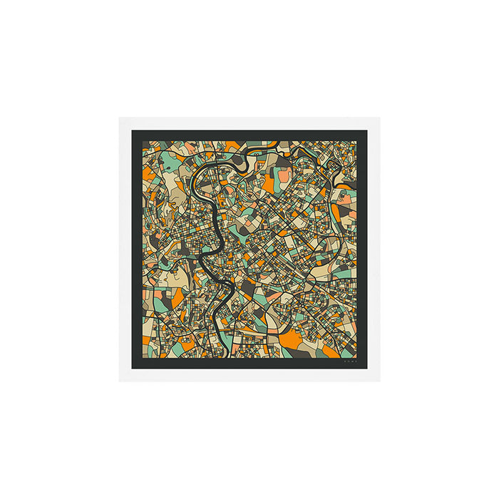 ROME MAP Art Print Gallery Image 1