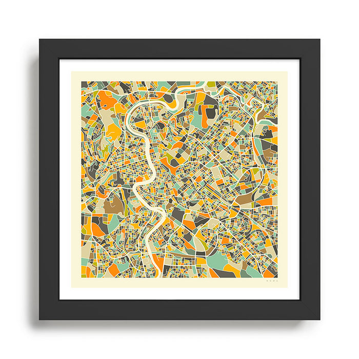 ROME MAP Framed Art Print Gallery Image 1