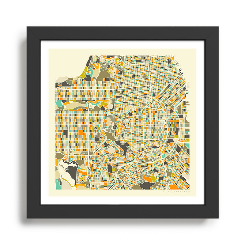 San Francisco Map Framed Art Print Gallery Image 1