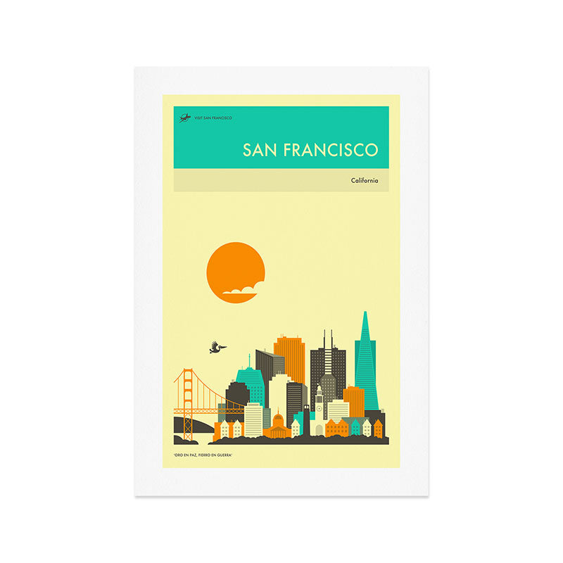 SAN FRANCISCO SKYLINE Art Print Gallery Image 1