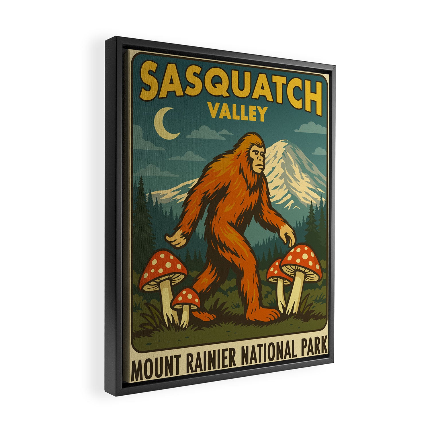Sasquatch Framed Canvas Print Gallery Image 2