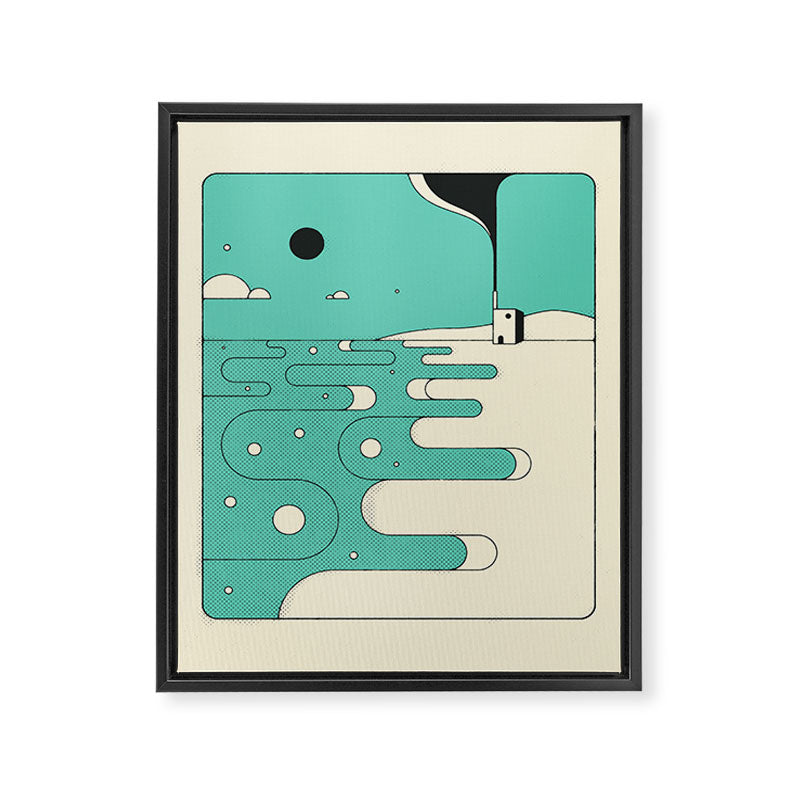 SEASCAPE Framed Canvas Print Gallery Image 6