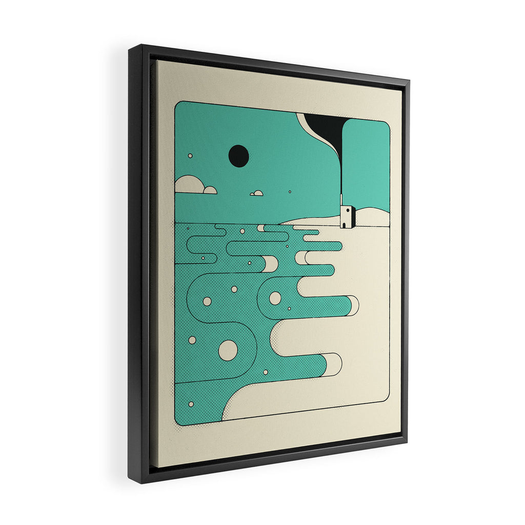 SEASCAPE Framed Canvas Print Gallery Image 2