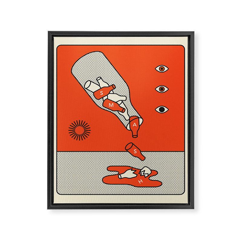 SMASH Framed Canvas Print Gallery Image 6