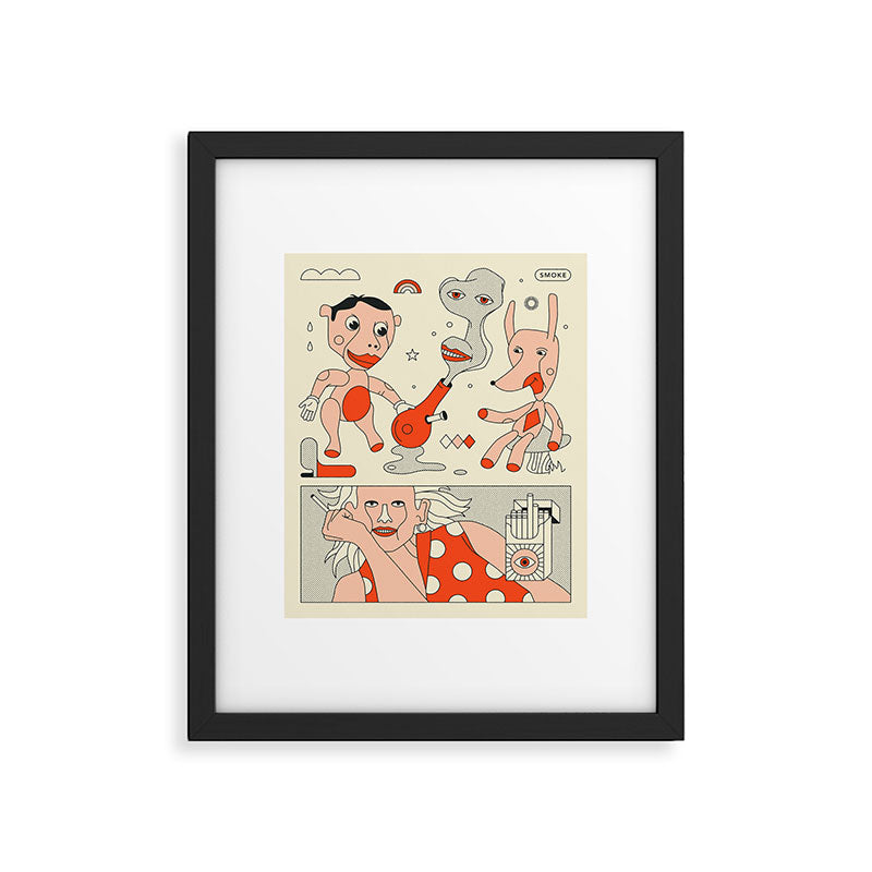 SMOKE Framed Art Print Gallery Image 5