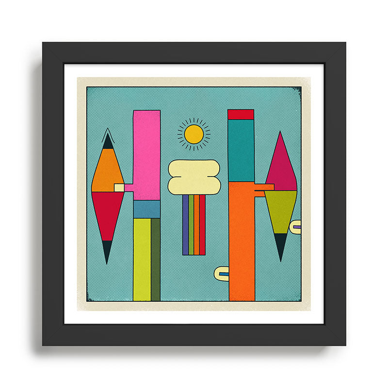 SUNDAY Framed Art Print Gallery Image 1