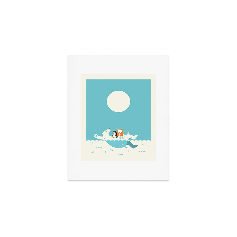 SWIMMING LESSONS Art Print Gallery Image 1