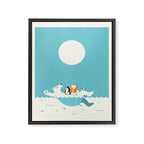 SWIMMING LESSONS Framed Canvas Print Gallery Image 6