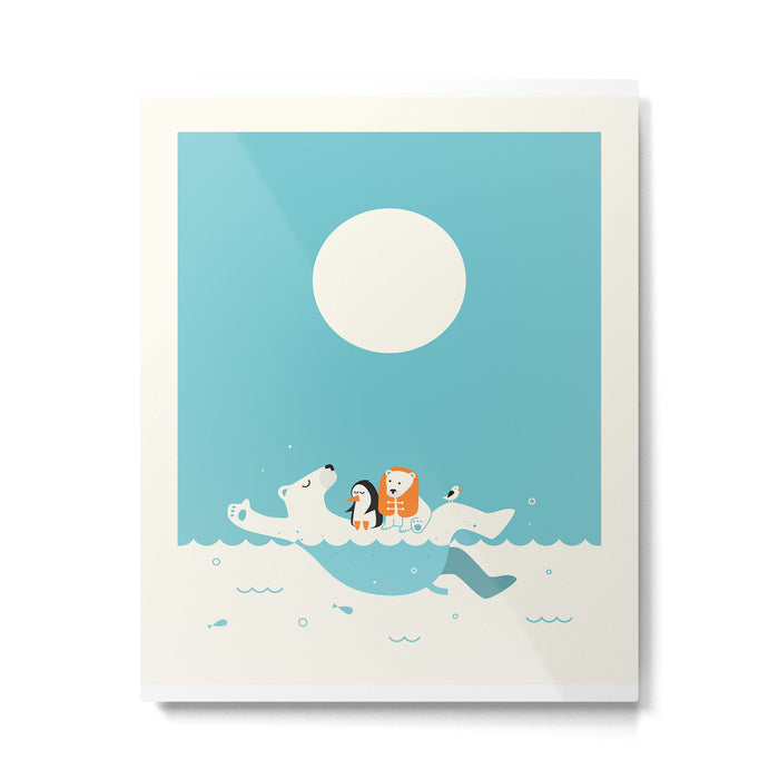SWIMMING LESSONS Metal Print Gallery Image 1