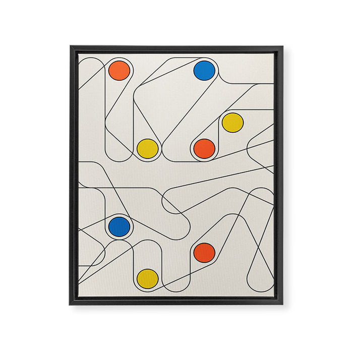 Tangent 5 Framed Canvas Print Gallery Image 1