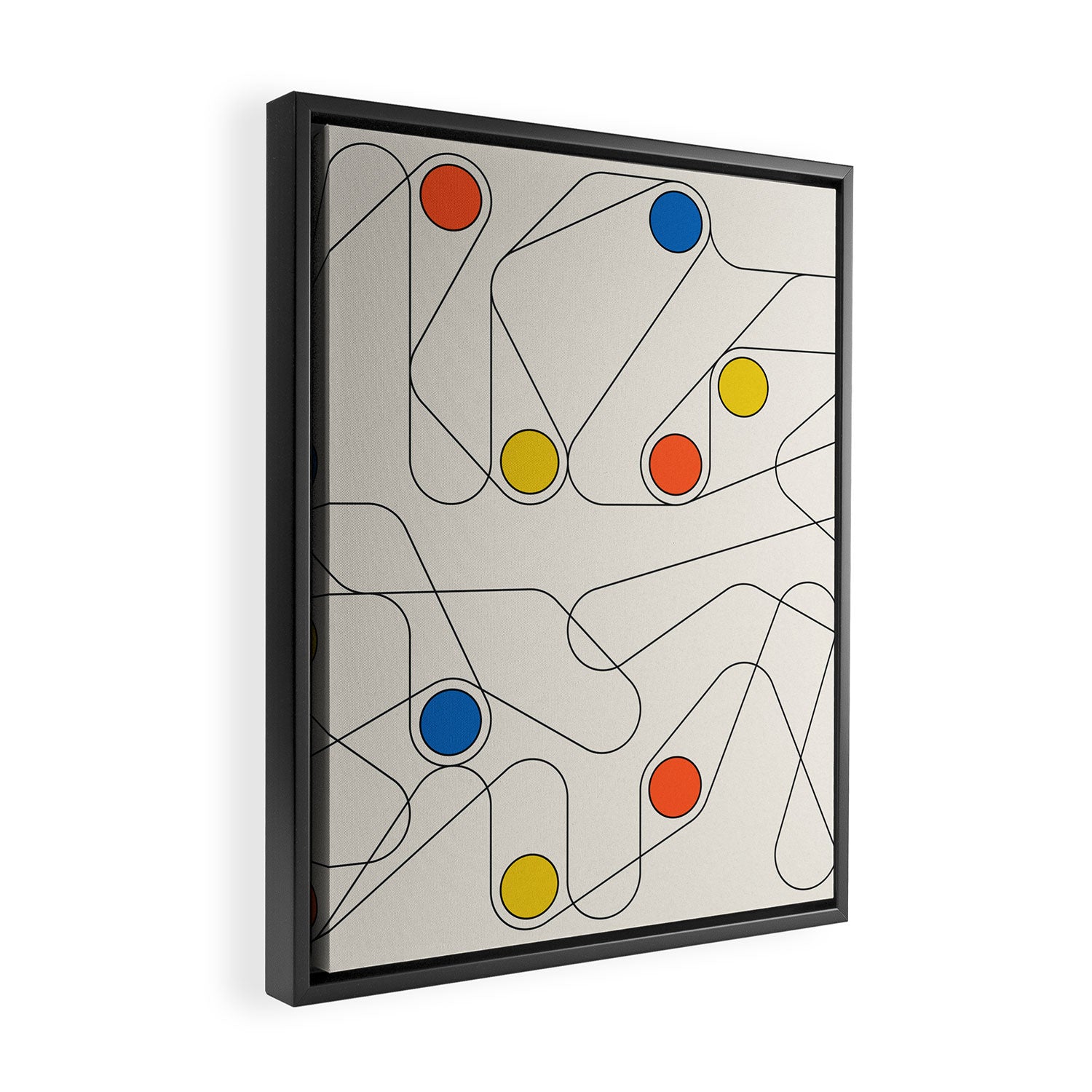 Tangent 5 Framed Canvas Print Gallery Image 2