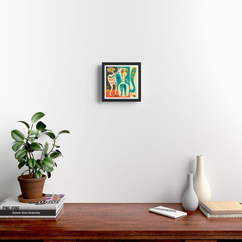 The Cat Framed Art Print Gallery Image 2