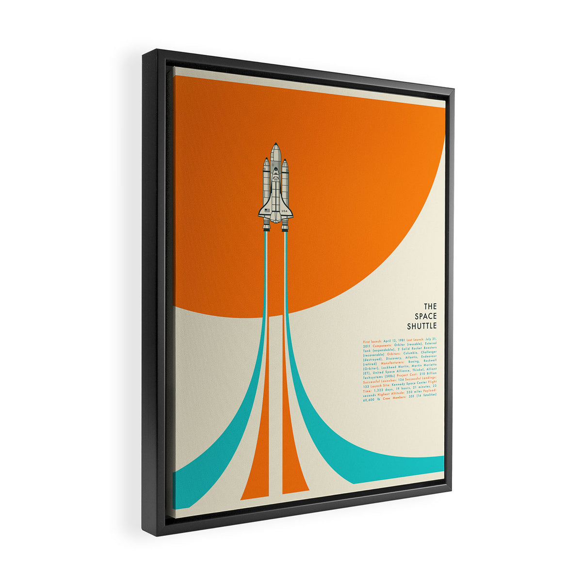 THE SPACE SHUTTLE Framed Canvas Print Gallery Image 2