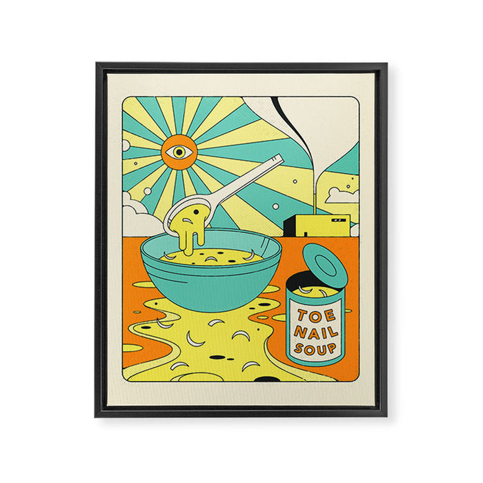 TOENAIL SOUP Framed Canvas Print Gallery Image 1