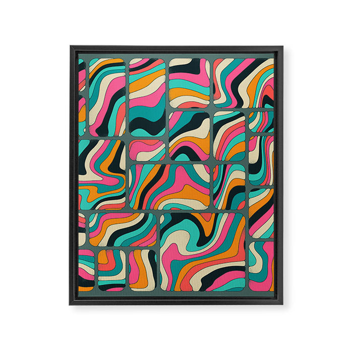 TOPOGRAPHY 2 Framed Canvas Print Gallery Image 1