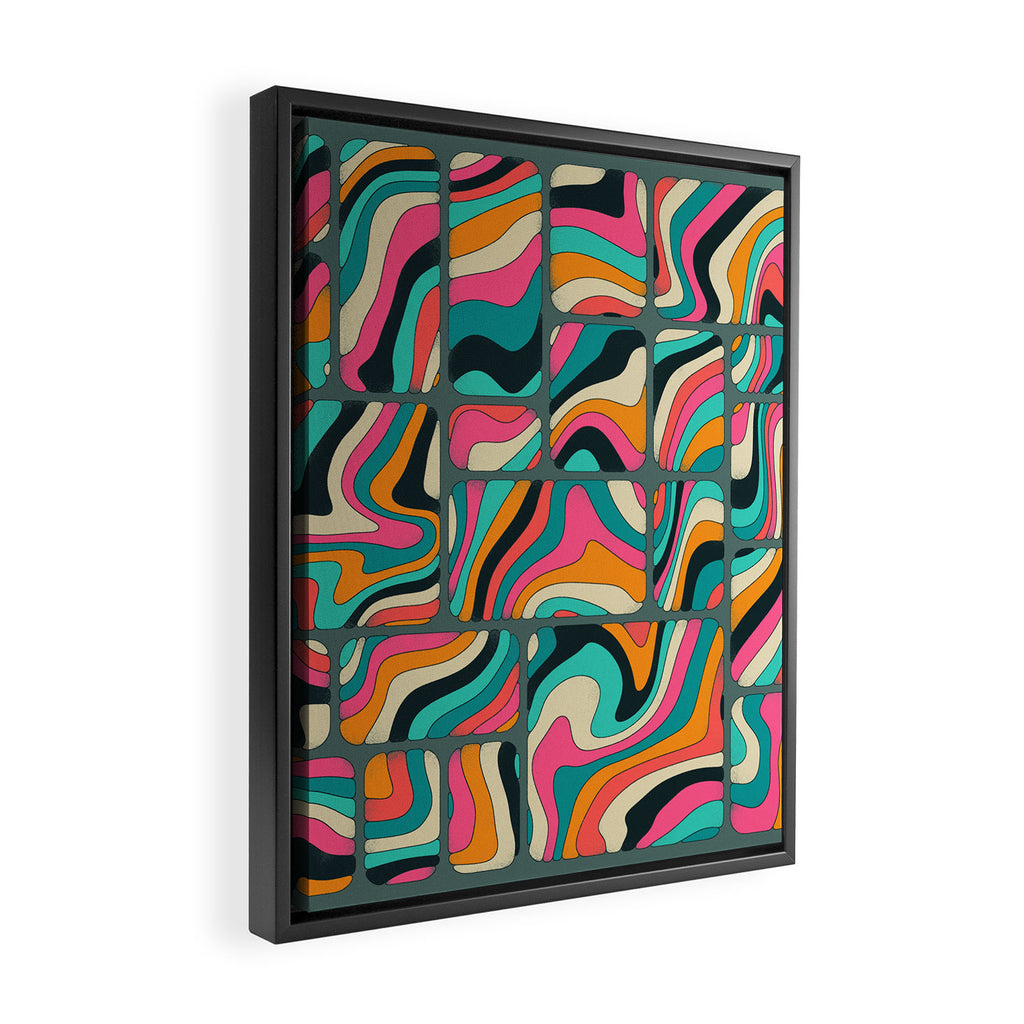 TOPOGRAPHY 2 Framed Canvas Print Gallery Image 2