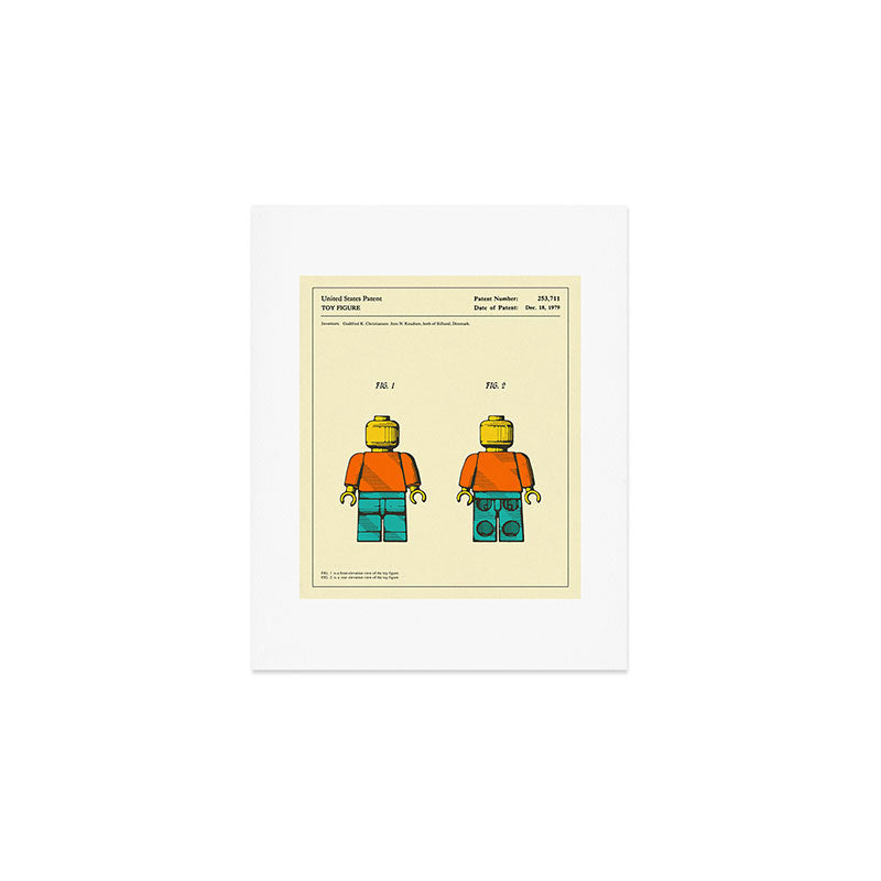TOY FIGURE Patent (1979) Reproduction Art Print Gallery Image 1