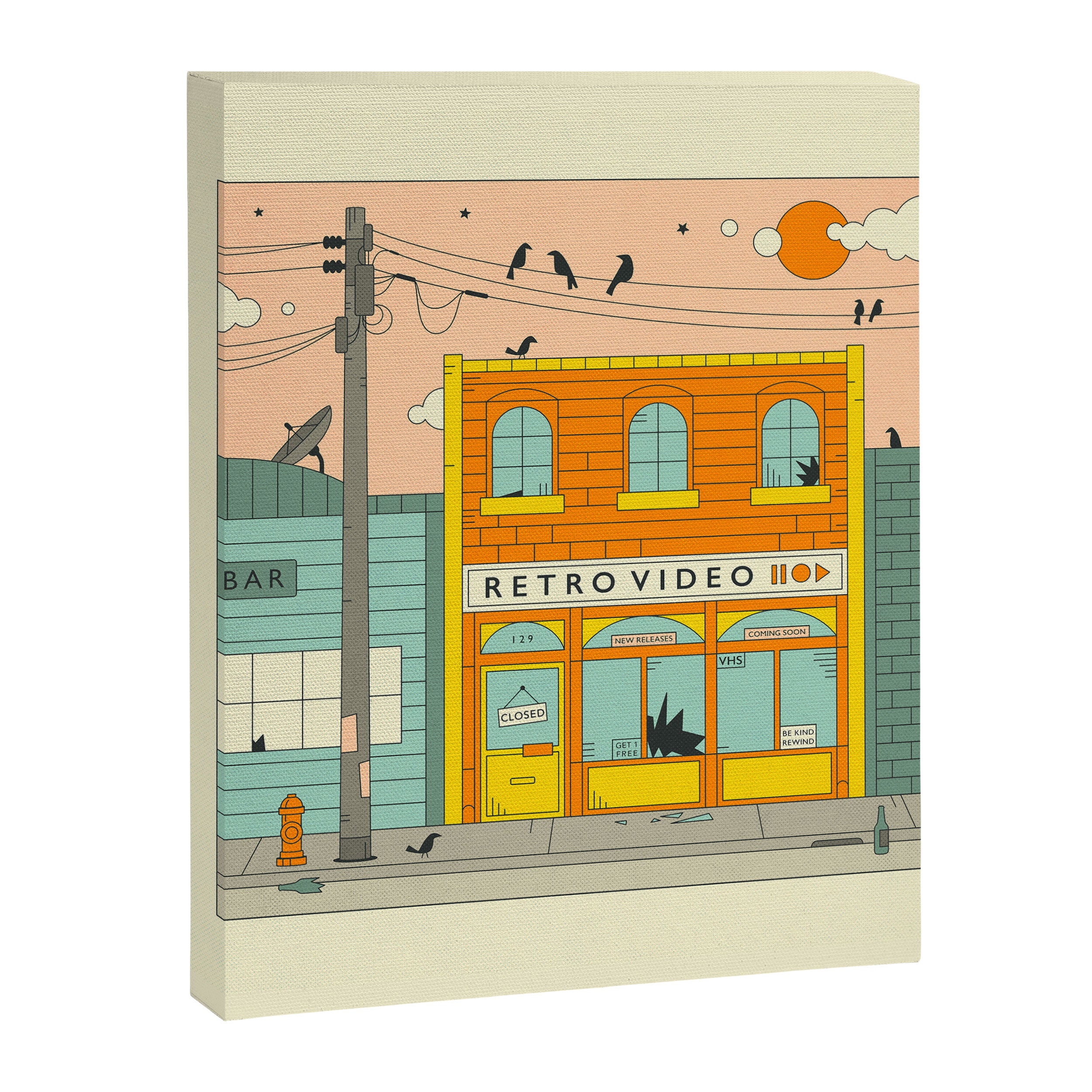VIDEO STORE Canvas Print Gallery Image 8