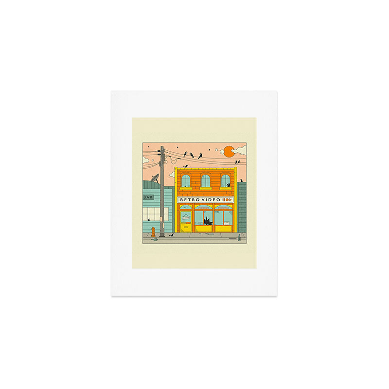 VIDEO STORE Art Print Gallery Image 1