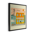 VIDEO STORE Framed Canvas Print Gallery Image 2