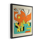 VILLAGE Framed Canvas Print Gallery Image 2