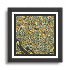 WASHINGTON DC MAP Framed Art Print Gallery Image 1