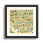 Washington DC Map Framed Art Print Gallery Image 1