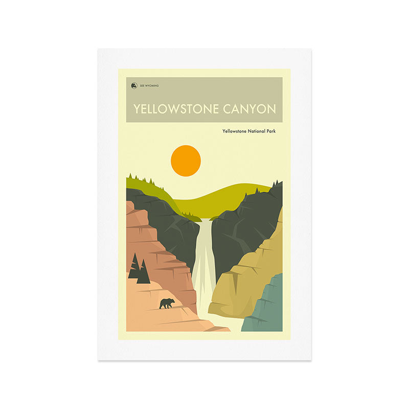 Yellowstone Canyon Art Print Gallery Image 1