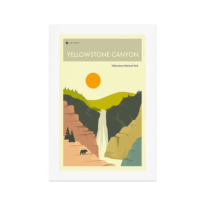Yellowstone Canyon Art Print Gallery Image 1
