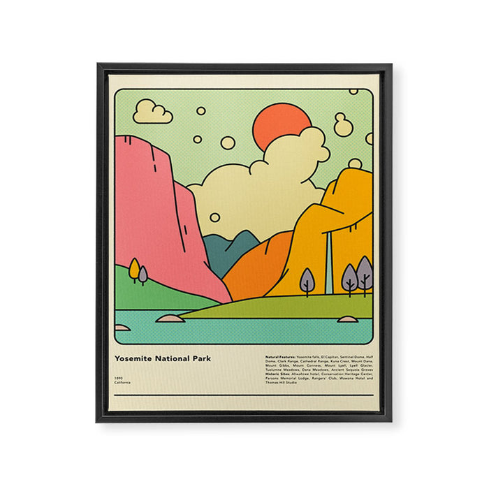 YOSEMITE NATIONAL PARK Framed Canvas Print Gallery Image 1
