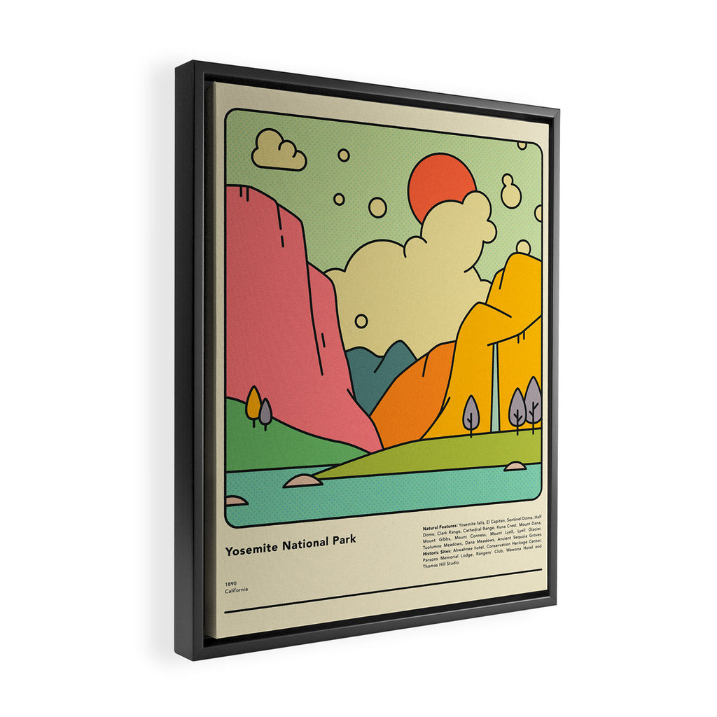 YOSEMITE NATIONAL PARK Framed Canvas Print Gallery Image 2