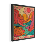 Zion National Park Framed Canvas Print Gallery Image 2