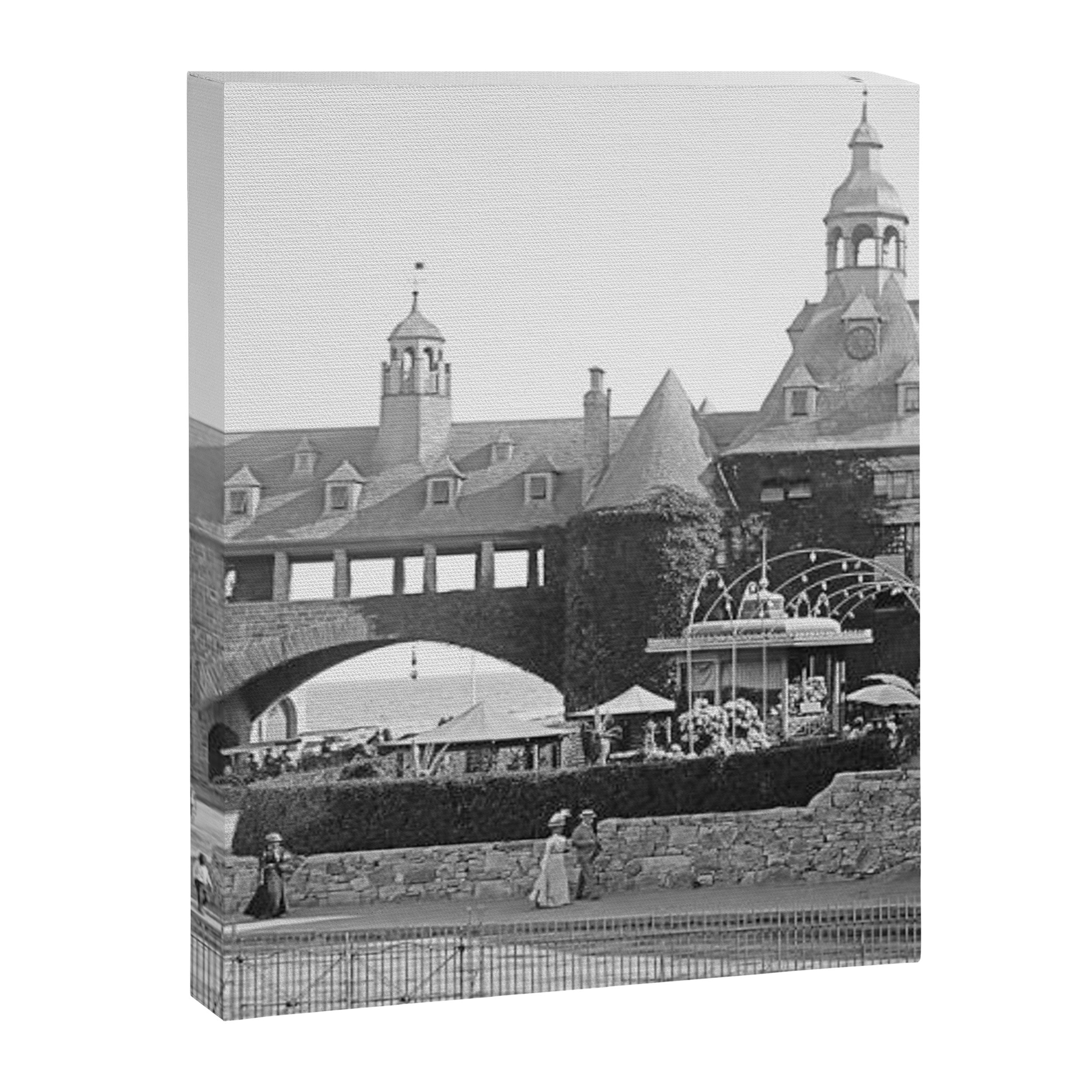 1890 Narragansett Towers & Casino, Narragansett, Rhode Island Canvas Print Gallery Image 6