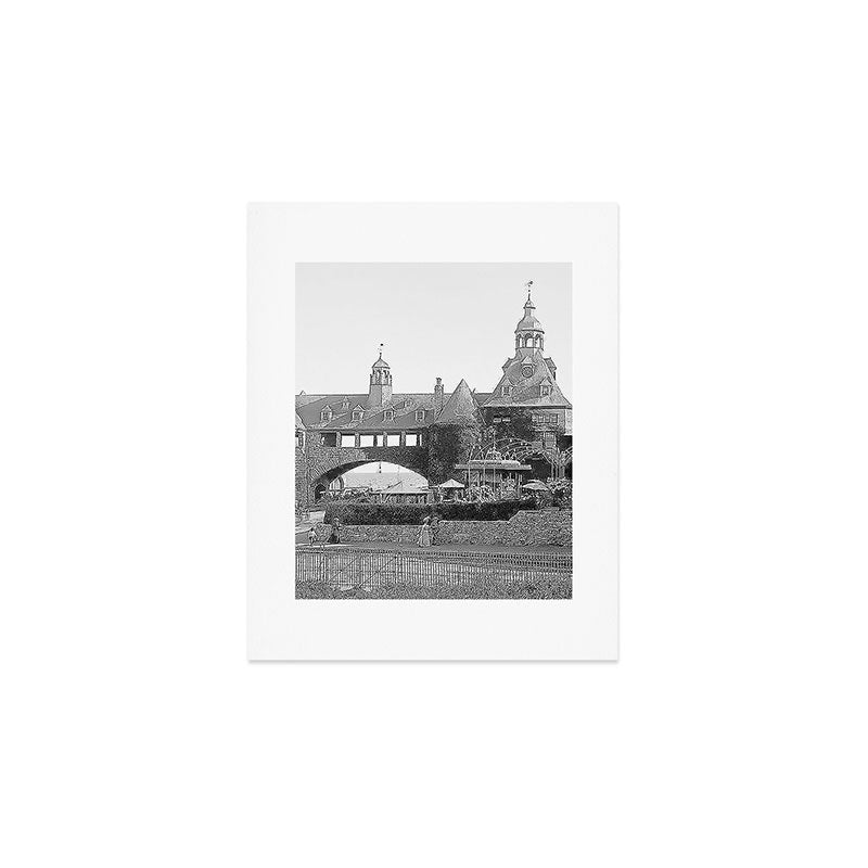 1890 Narragansett Towers & Casino, Narragansett, Rhode Island Art Print Gallery Image 1