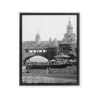 1890 Narragansett Towers & Casino, Narragansett, Rhode Island Framed Canvas Print Gallery Image 6