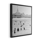 1895 Narragansett Pier and Beach, Narragansett, Rhode Island Framed Canvas Print Gallery Image 2