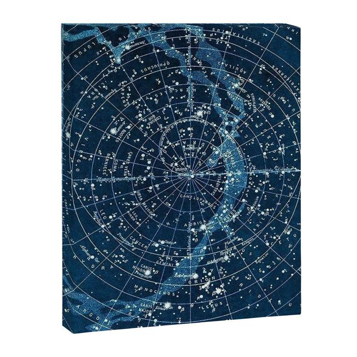 1900 Star Constellation Map - Chart Vintage Poster Canvas Print Gallery Image 1