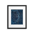1900 Star Constellation Map - Chart Vintage Poster Framed Art Print Gallery Image 6