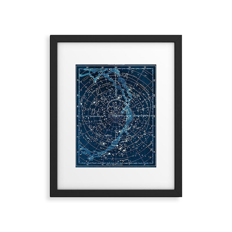 1900 Star Constellation Map - Chart Vintage Poster Framed Art Print Gallery Image 6